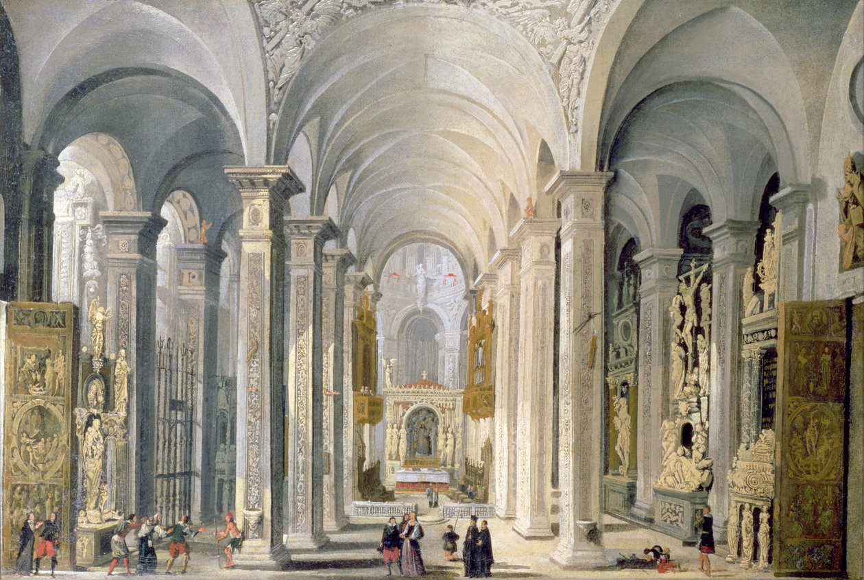 Interior de una iglesia de Francois de Nome