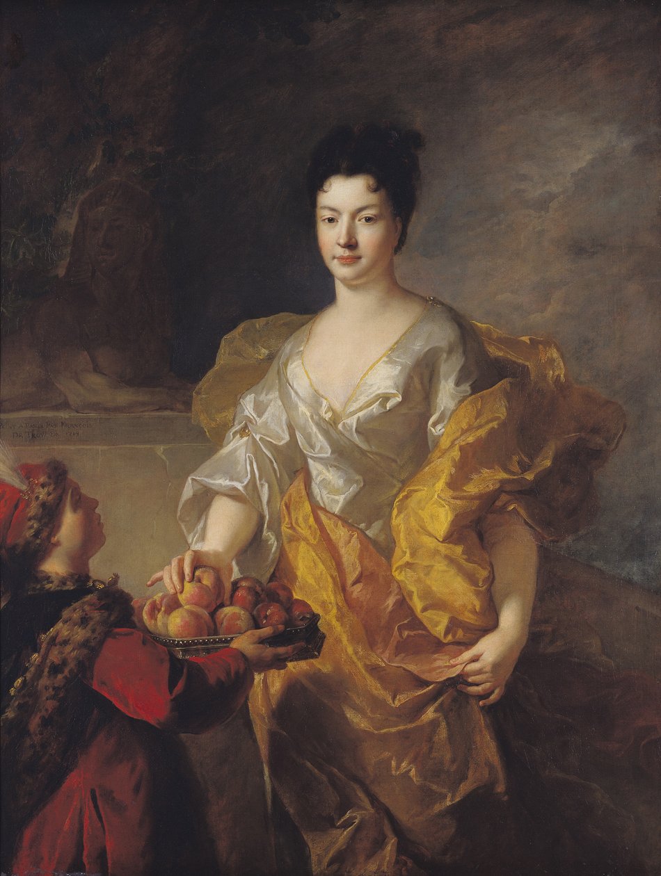 Anne-Marie de Bosmelet, Duquesa de La Force, 1714 de Jean François de Troy