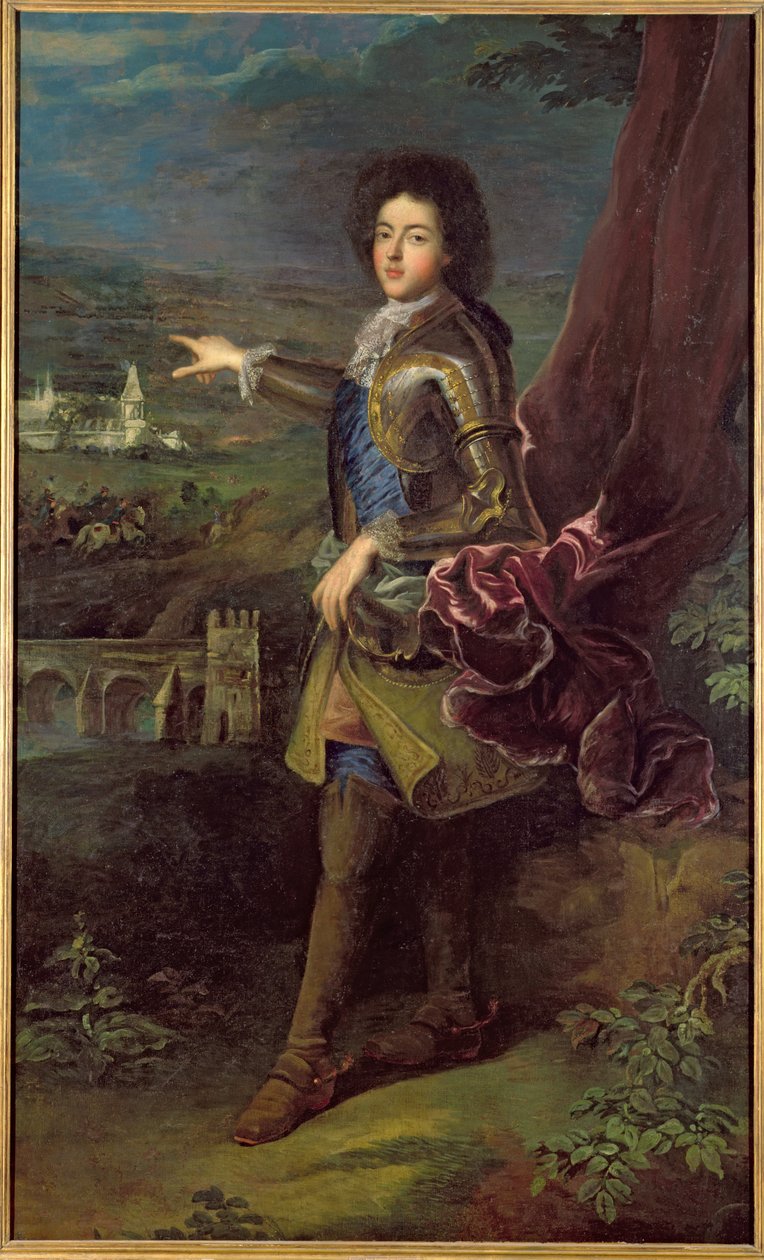 Retrato de Louis Auguste de Bourbon (1670-1736) Duque de Maine de Jean François de Troy