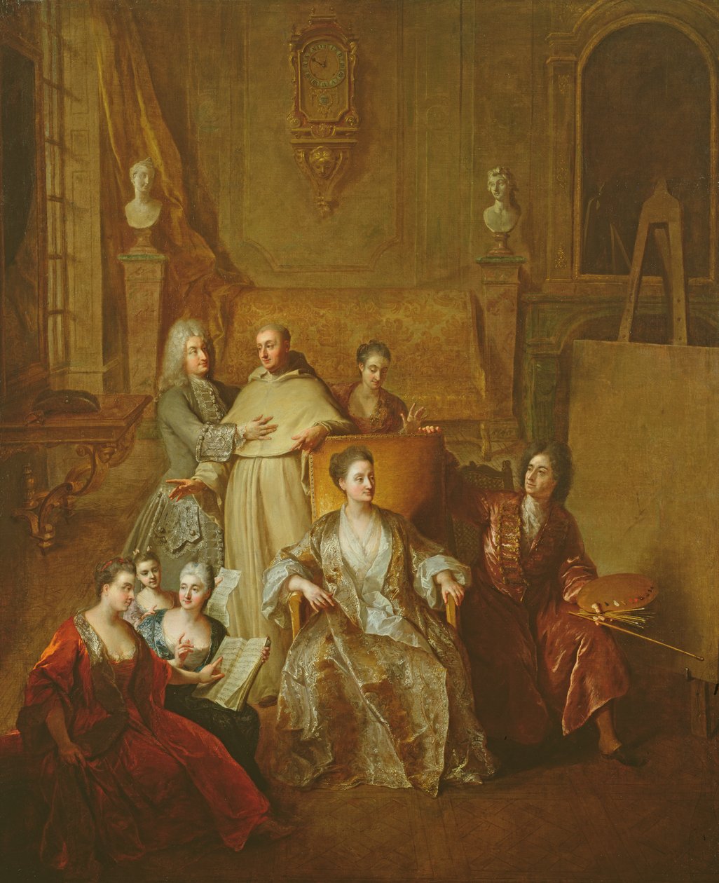 El Artista y su Familia, c.1708 de Jean François de Troy