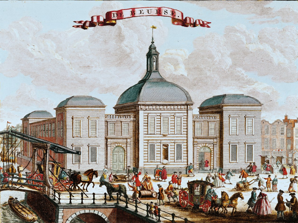 La Bolsa de Valores, Ámsterdam, 1743 de Francois van Bleyswyck