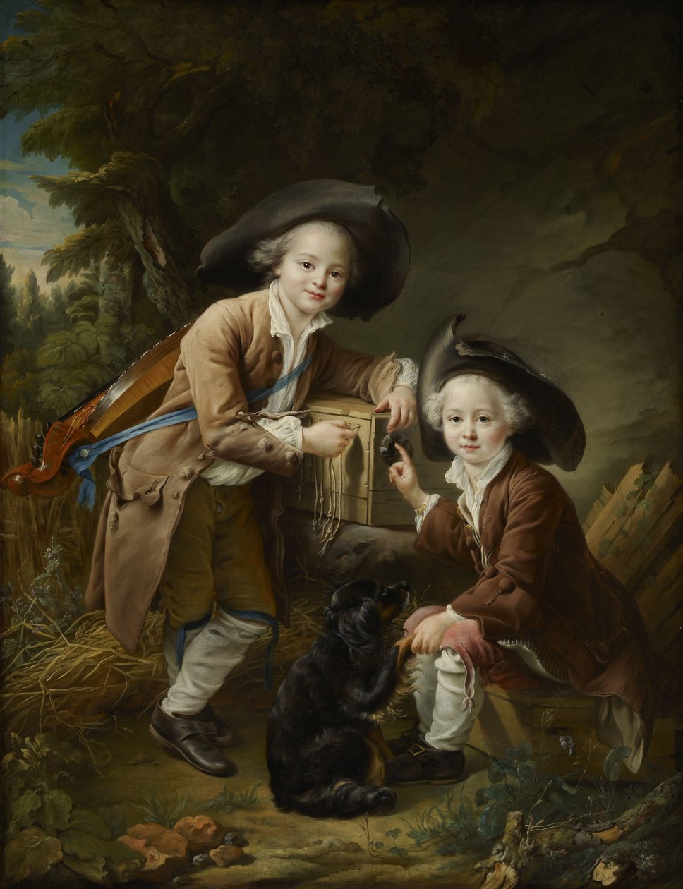 El Conde y el Caballero de Choiseul como Saboyanos de Francois Hubert Drouais