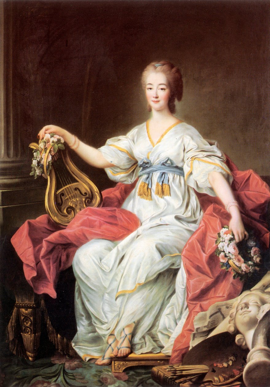 Retrato de la condesa Jeanne (Becu) du Barry de Francois Hubert Drouais