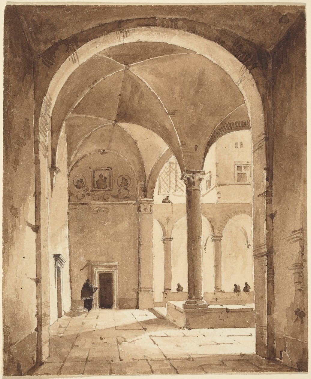 Un claustro de Francois-Marius Granet