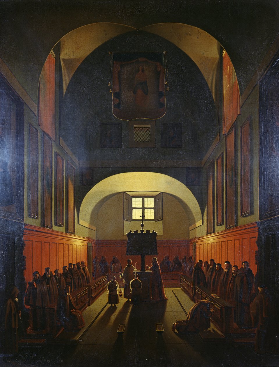 Coro de Frailes Capuchinos, Roma de Francois Marius Granet