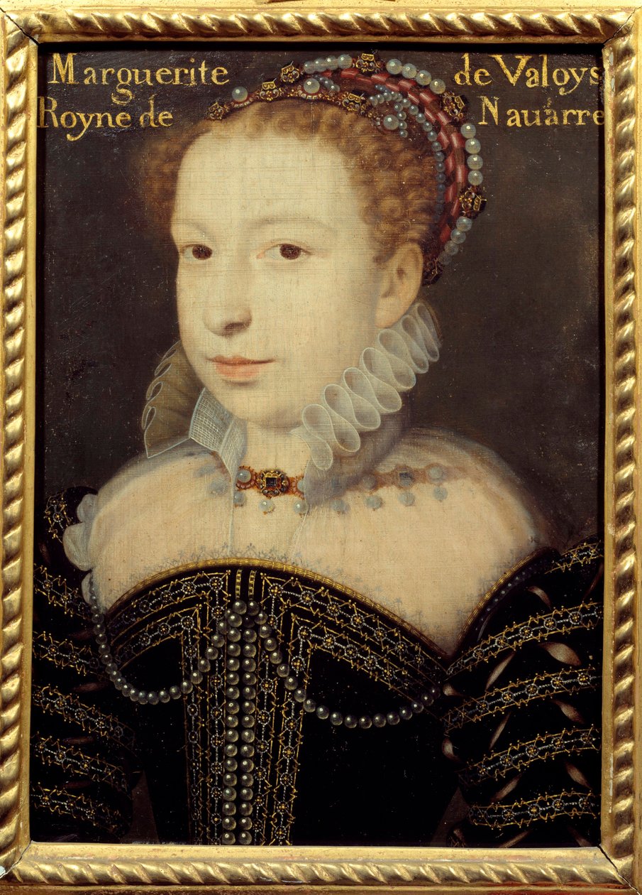 Retrato de Margarita de Valois (1553-1615) o Reina Margot de Francois (after) Clouet