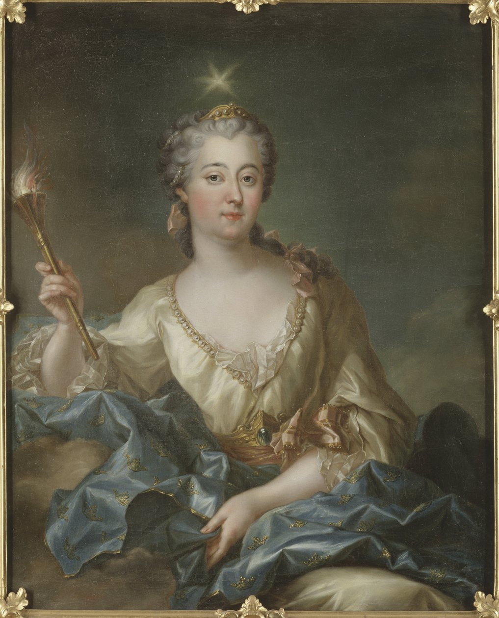 Retrato de Luisa Ulrica de Prusia (1720-1782), Reina de Suecia de Francois Adrien Grasognon Latinville