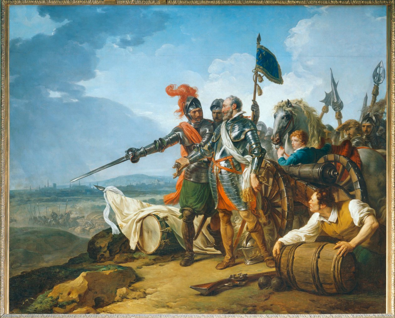 Henri IV trayendo suministros a París ... de François André Vincent