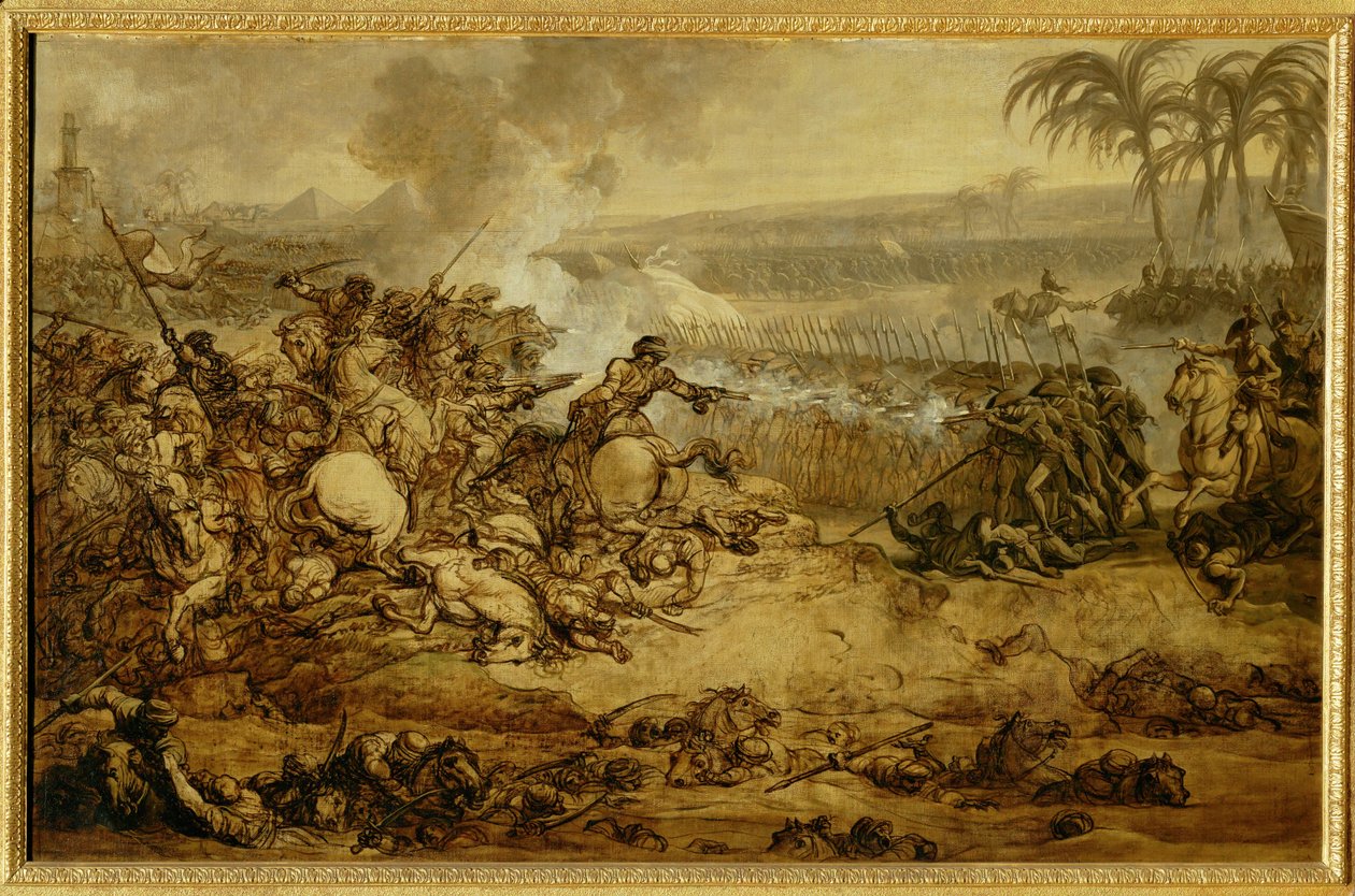 La batalla de las pirámides ... de François André Vincent