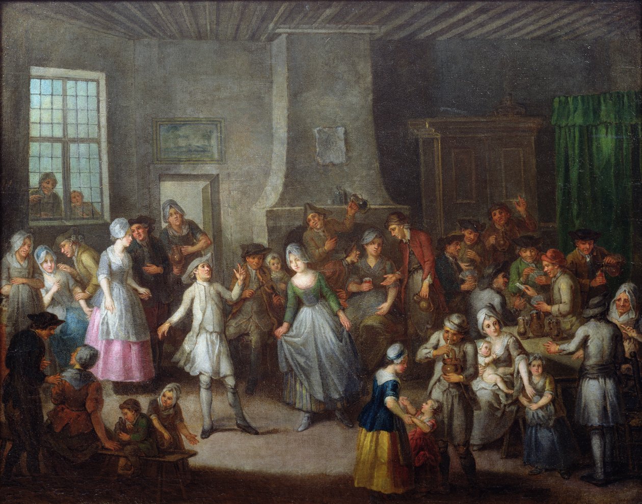 Interior de una taberna de Francois Aubert