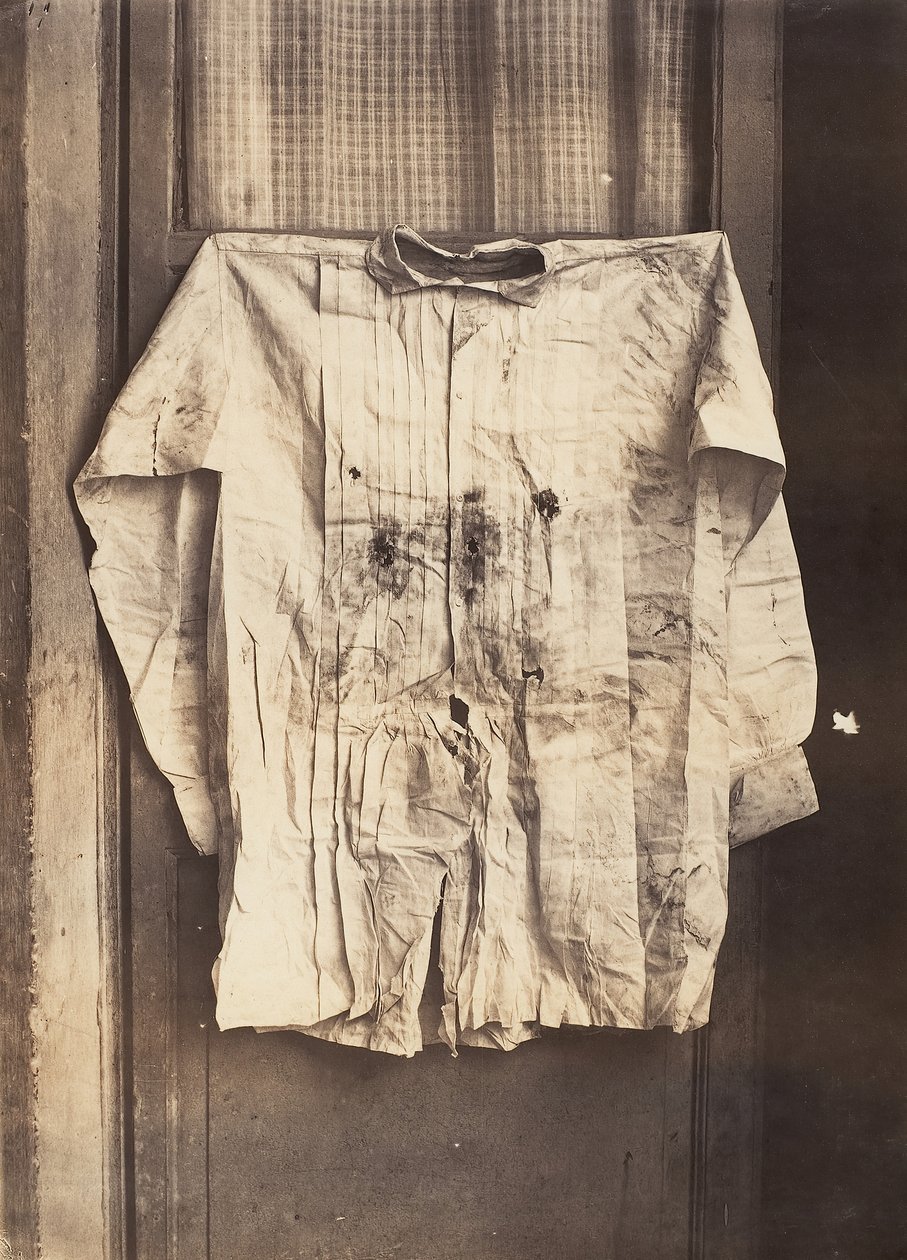 La Camisa del Emperador, Usada durante su Ejecución, 1867 de Francois Aubert
