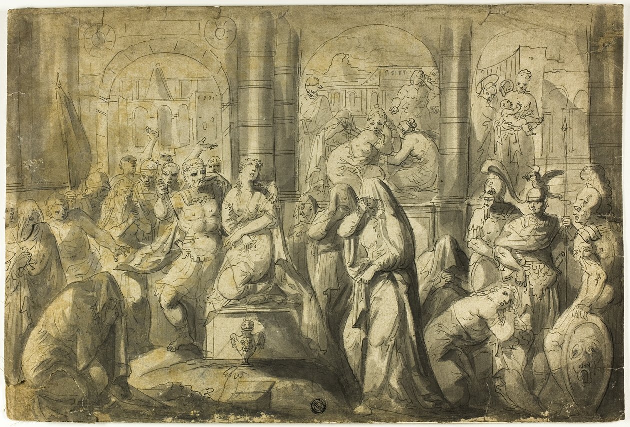 Sacrificio de la hija de Jeptha de Francois Boitard