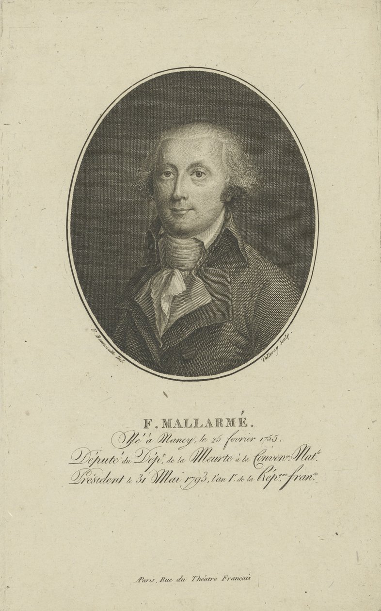 François-René-Augustin Mallarmé 1755-1831, c. 1800 de Francois Bonneville