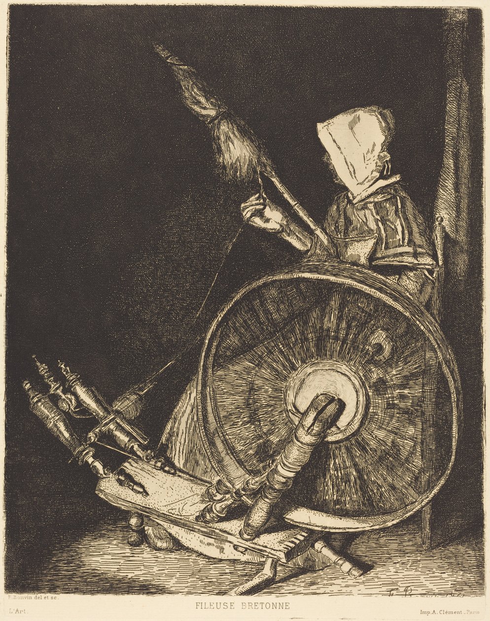 Hilandera bretona (Breton Spinner) de François Bonvin
