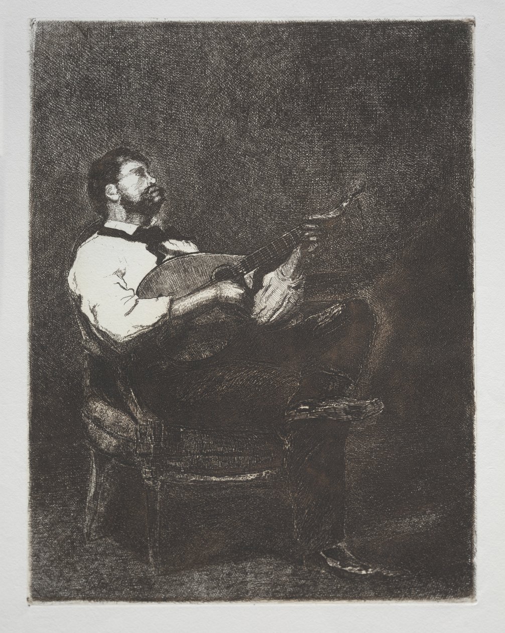 Guitar Player de François Bonvin