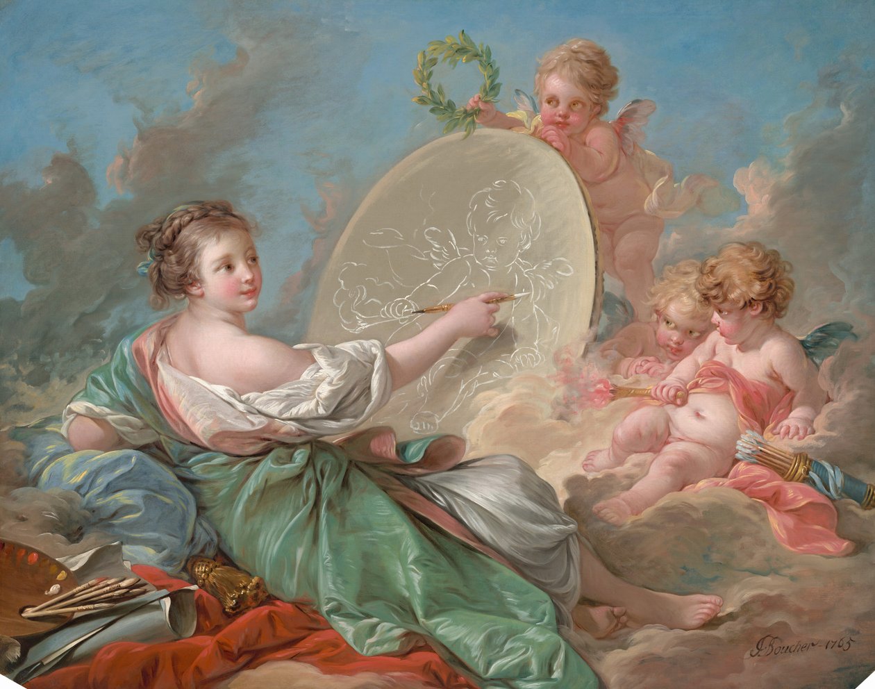 Alegoría de la Pintura de François Boucher