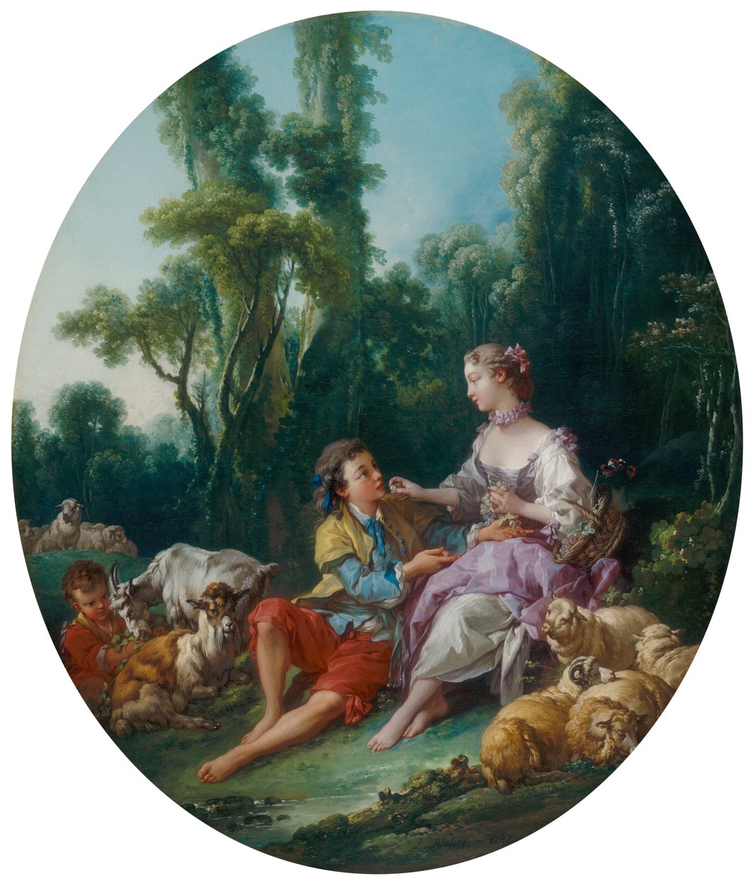 ¿Están Pensando en la Uva? de François Boucher