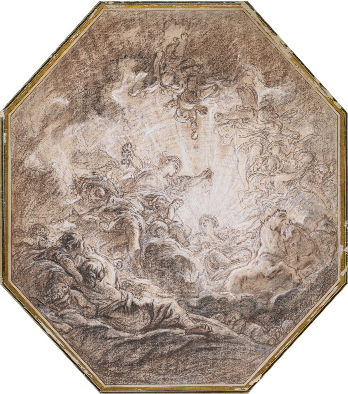 El amanecer anuncia la llegada del sol de la mañana de François Boucher