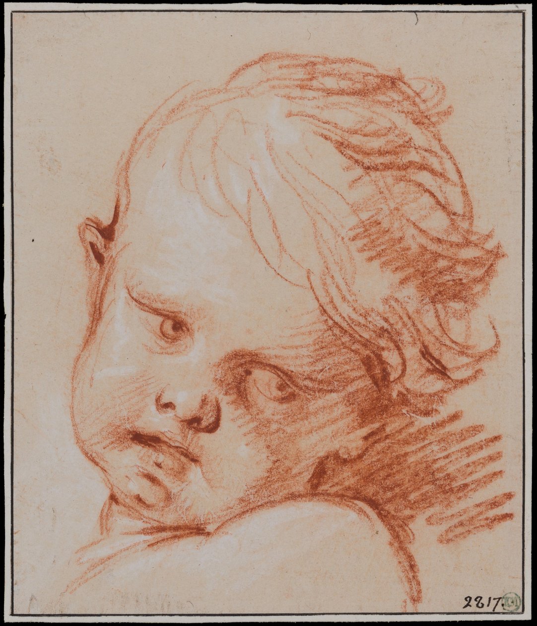 Cabeza de niño de François Boucher