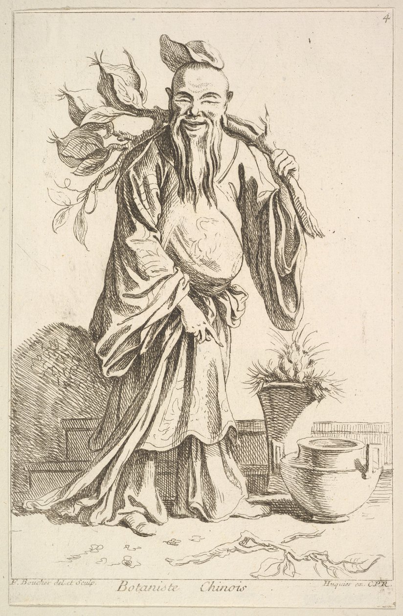 botánico chino de François Boucher