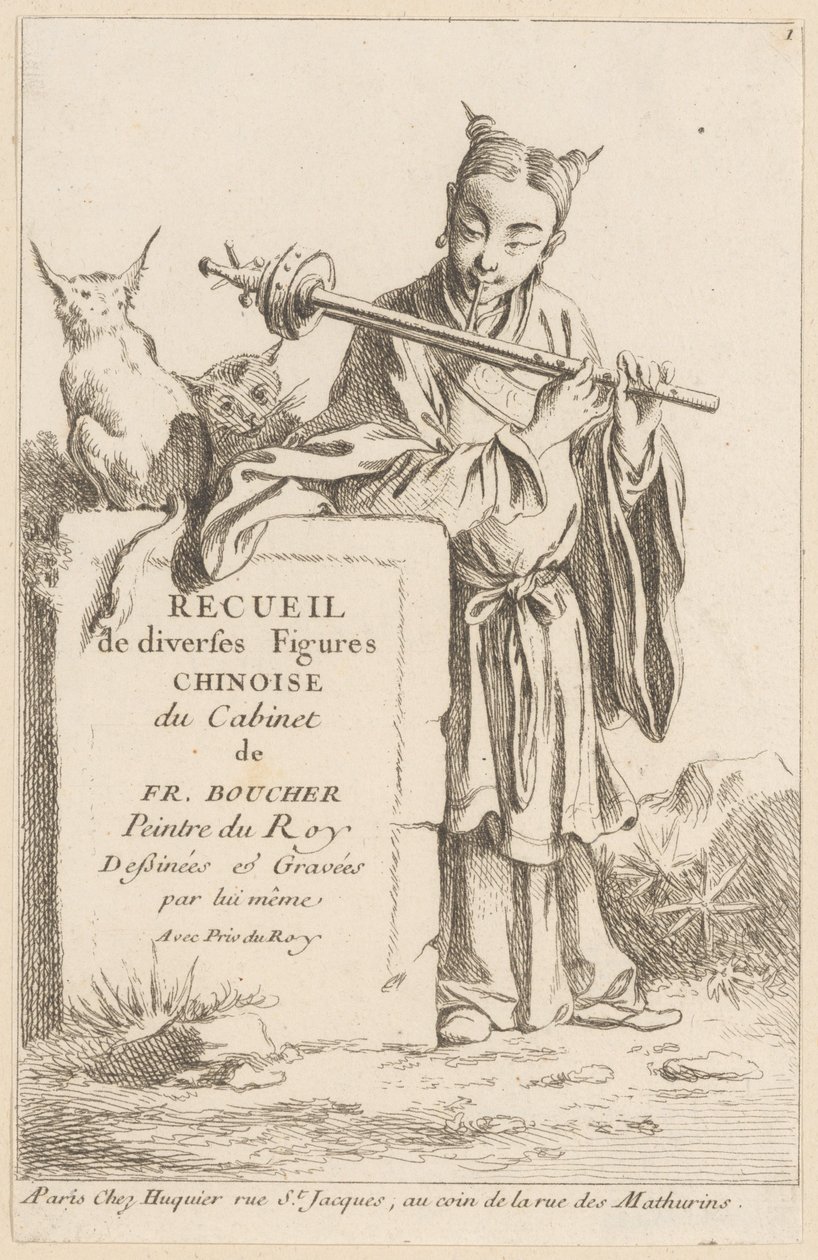 Colección de diversas figuras chinas de François Boucher