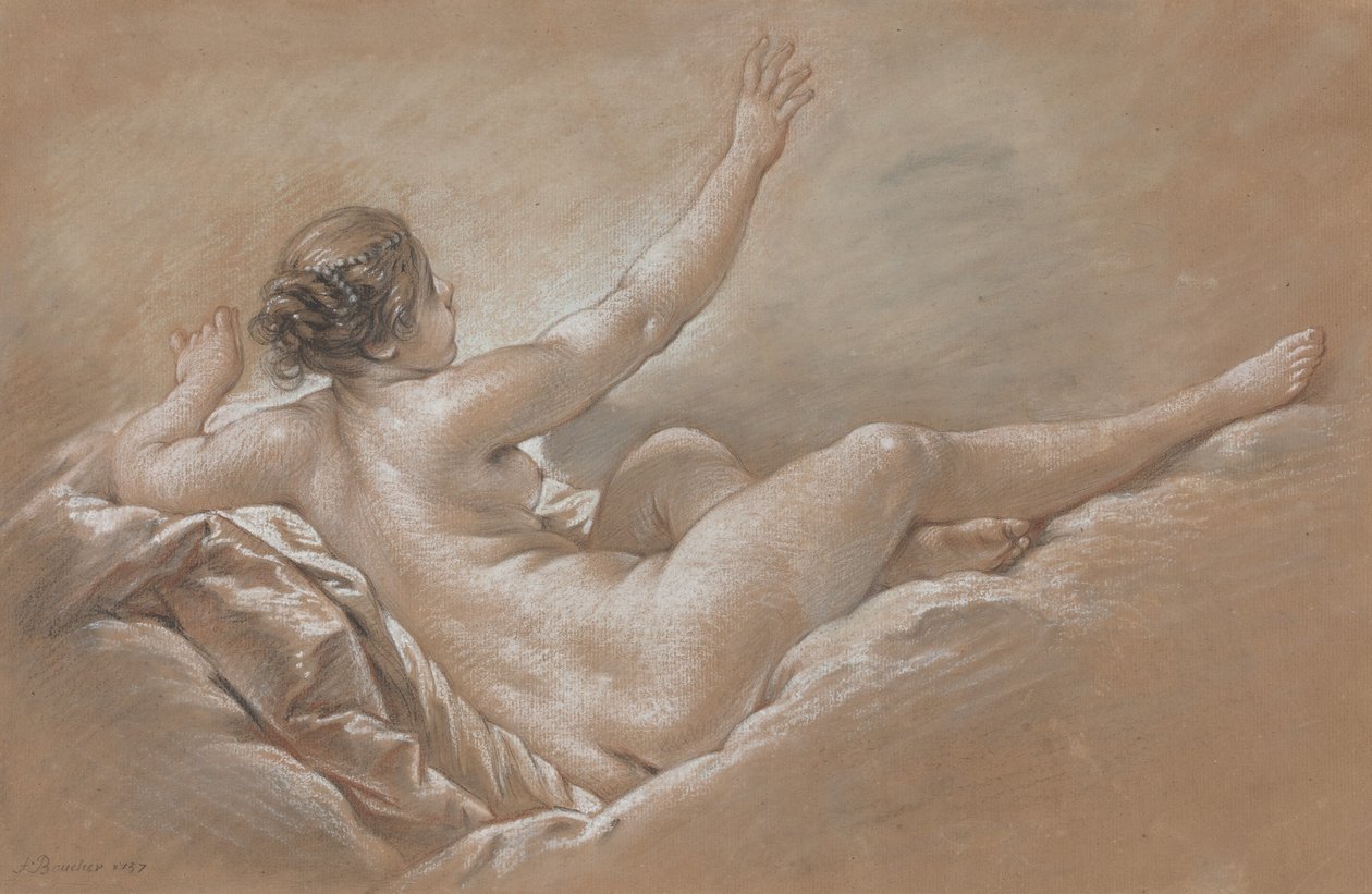 Danae recibe la lluvia dorada de François Boucher