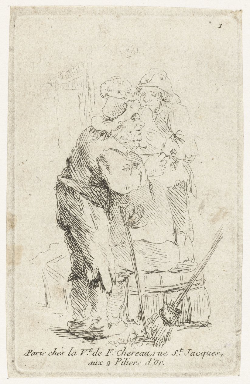 Tres granjeros de François Boucher