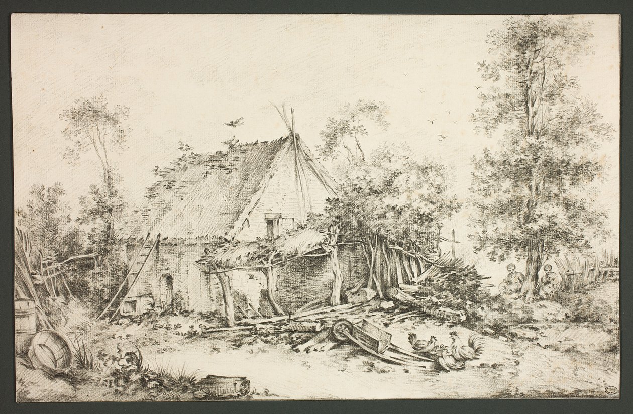 Patio de la granja de François Boucher