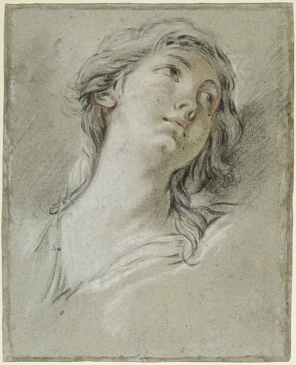 Cabeza de mujer de François Boucher