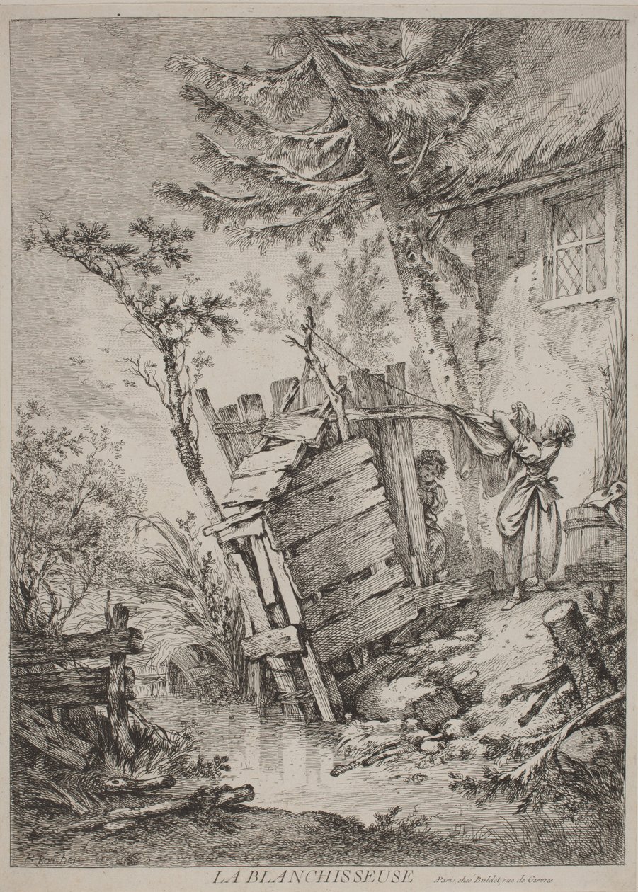 La lavandera de François Boucher