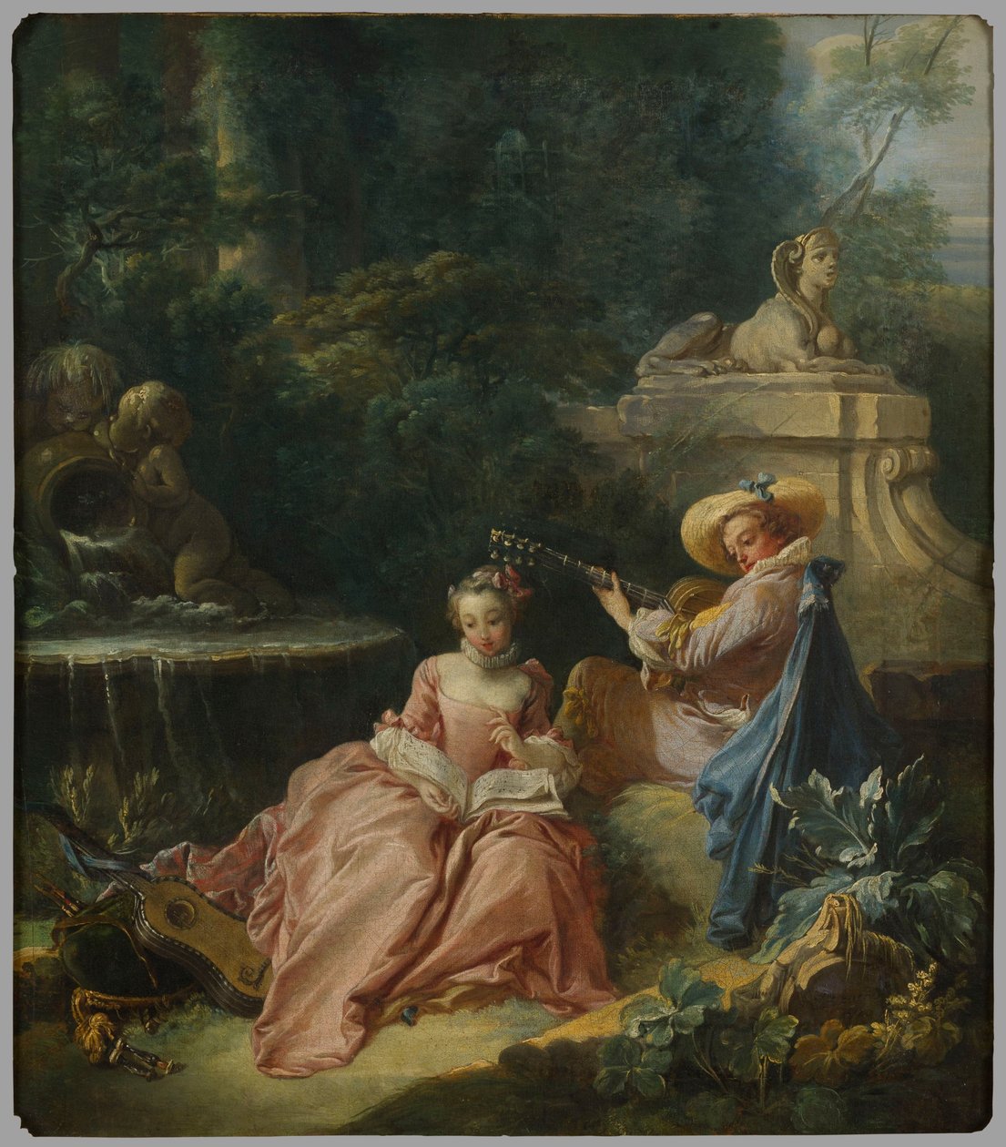 La clase de música de François Boucher