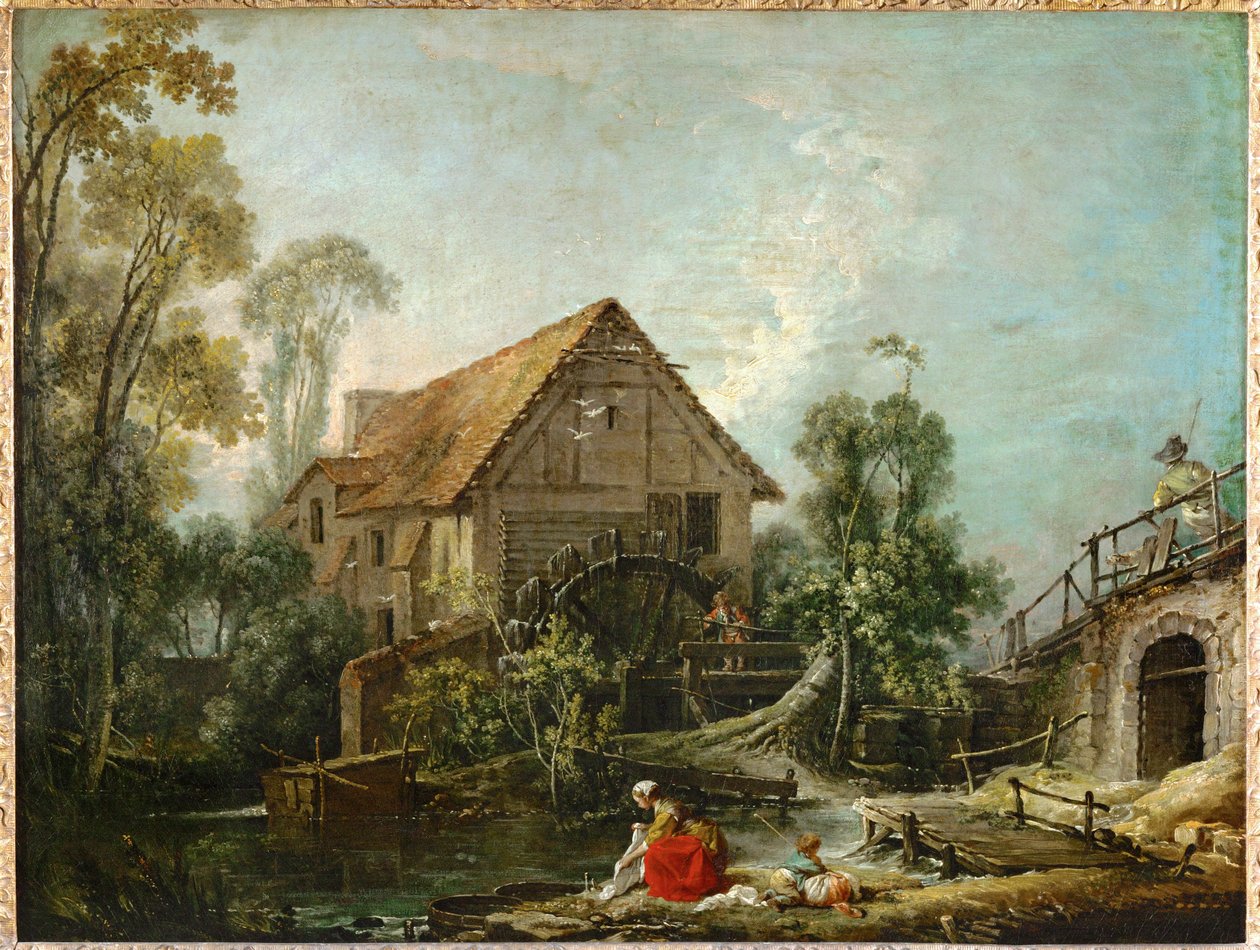 Le moulin - el molino ... de François Boucher