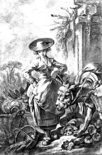 Partiendo para el mercado de François Boucher