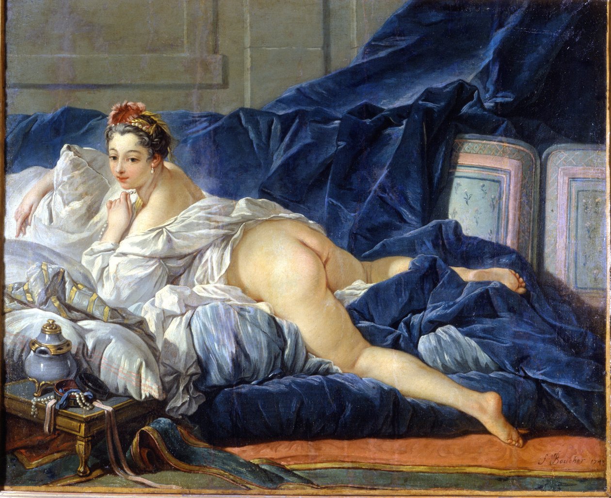 La odalisca. Pintura de François Boucher (1703 - 1770). de François Boucher