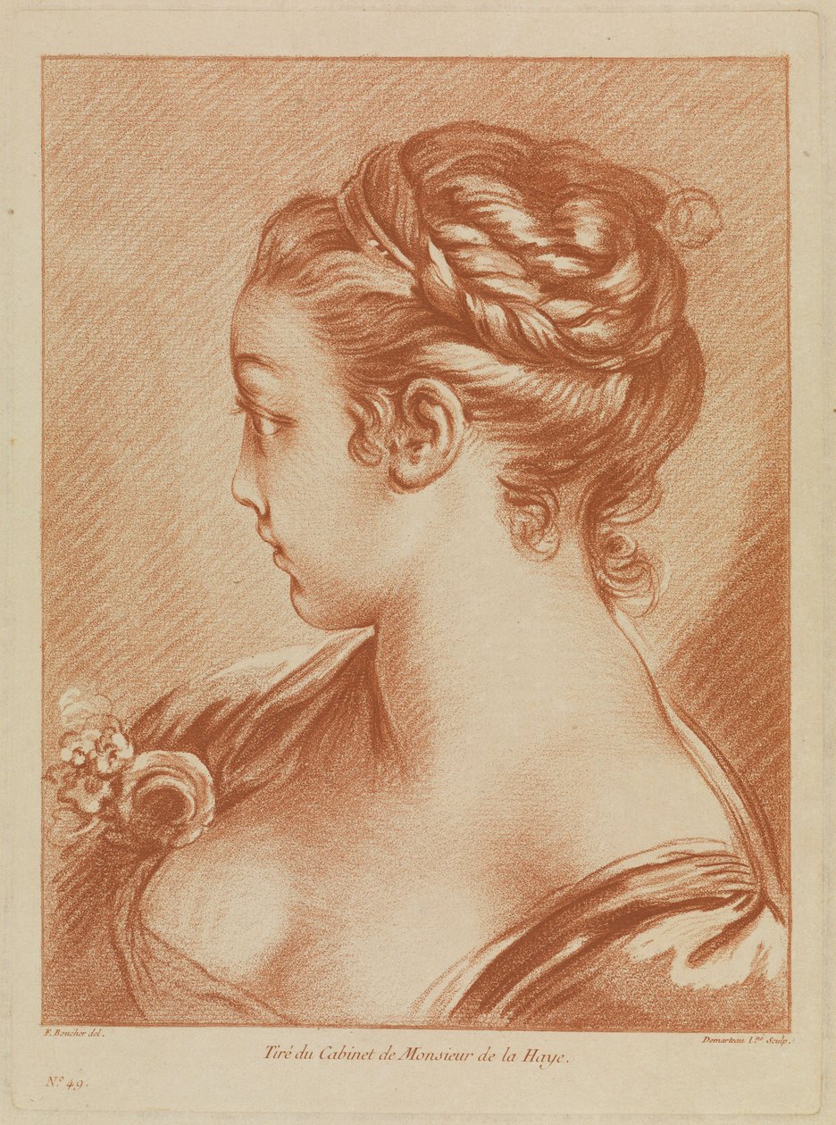 Busto de niña de François Boucher