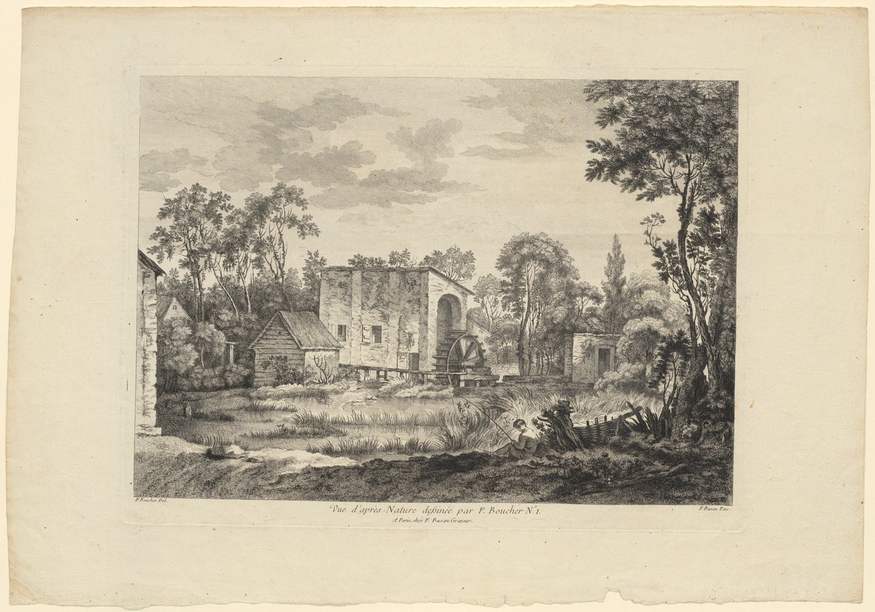 Estudio de la naturaleza según François Boucher (n.º 1) de François Boucher