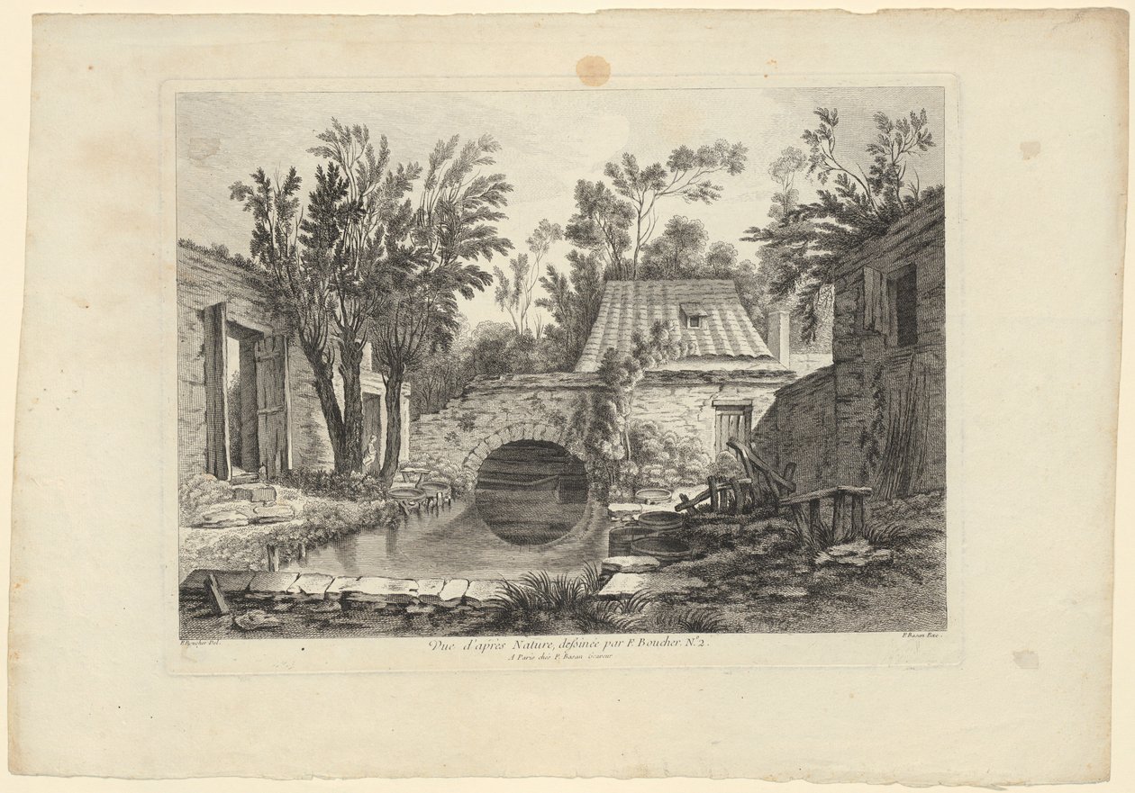 Estudio de la naturaleza según François Boucher (n.º 2) de François Boucher