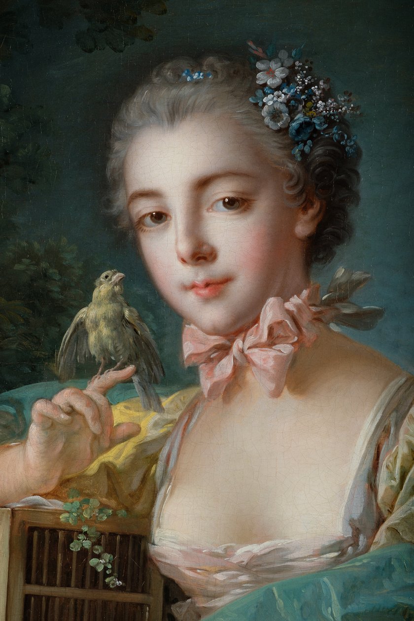 Vermutliches Porträt von Marie-Emilie Baudouin, Tochter des Malers de François Boucher