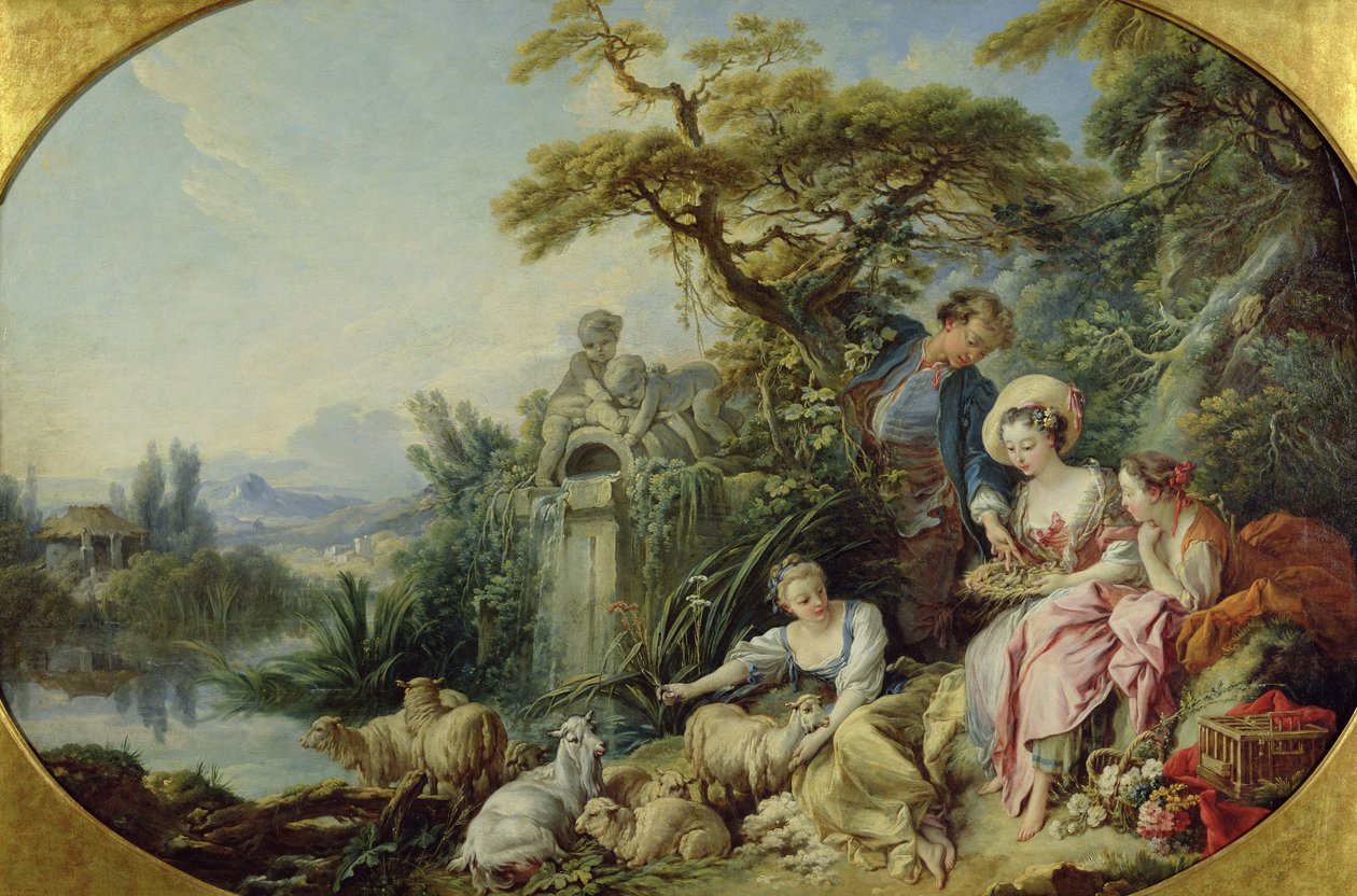 El regalo del pastor o, El nido de François Boucher