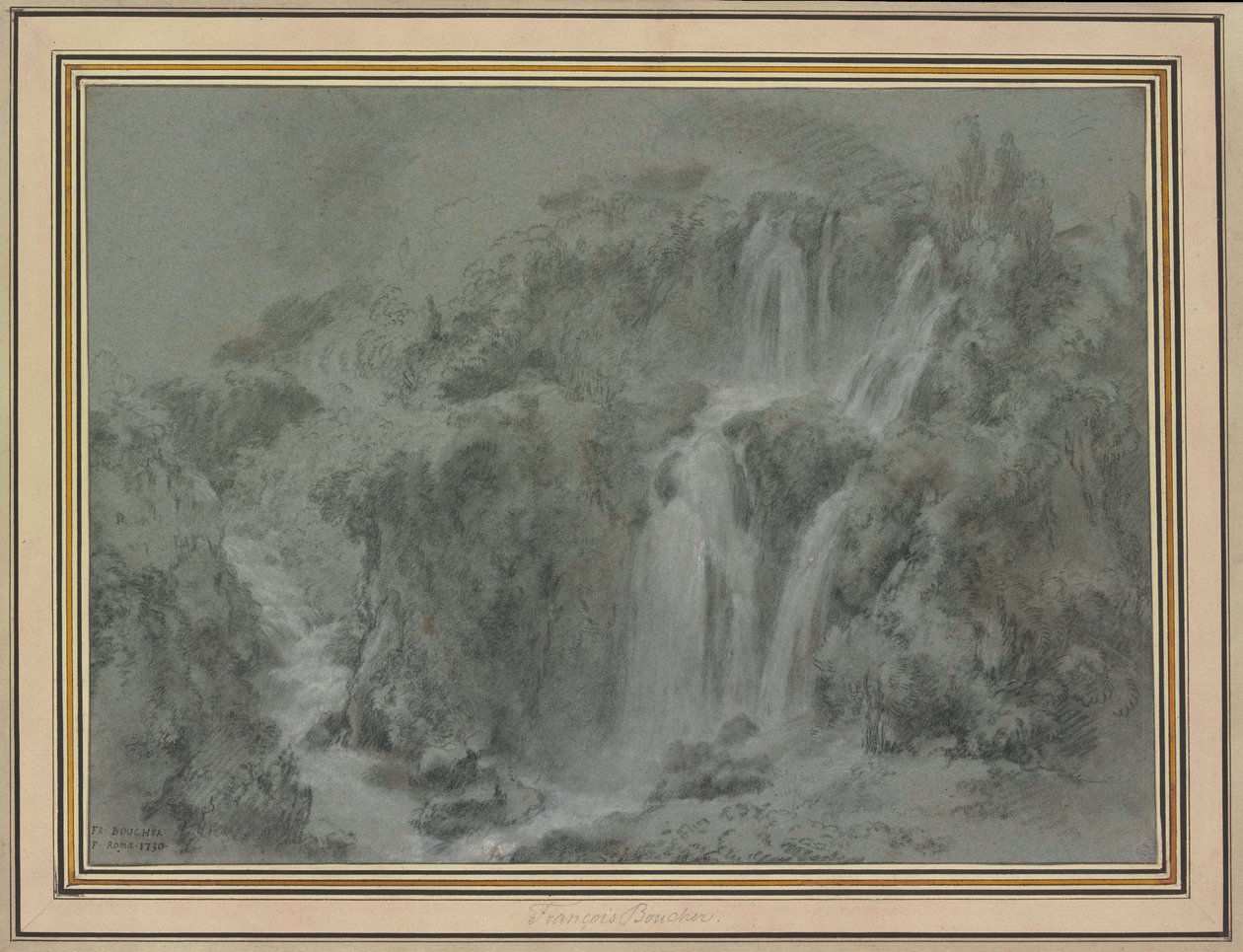 Las cascadas de Tivoli de François Boucher