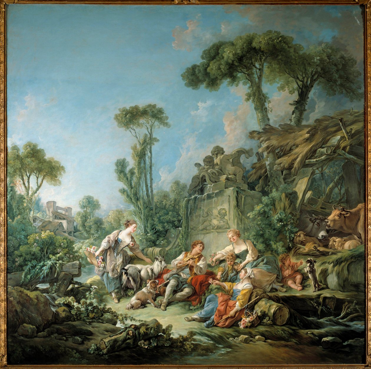 El idilio de la escena bucólica de François Boucher