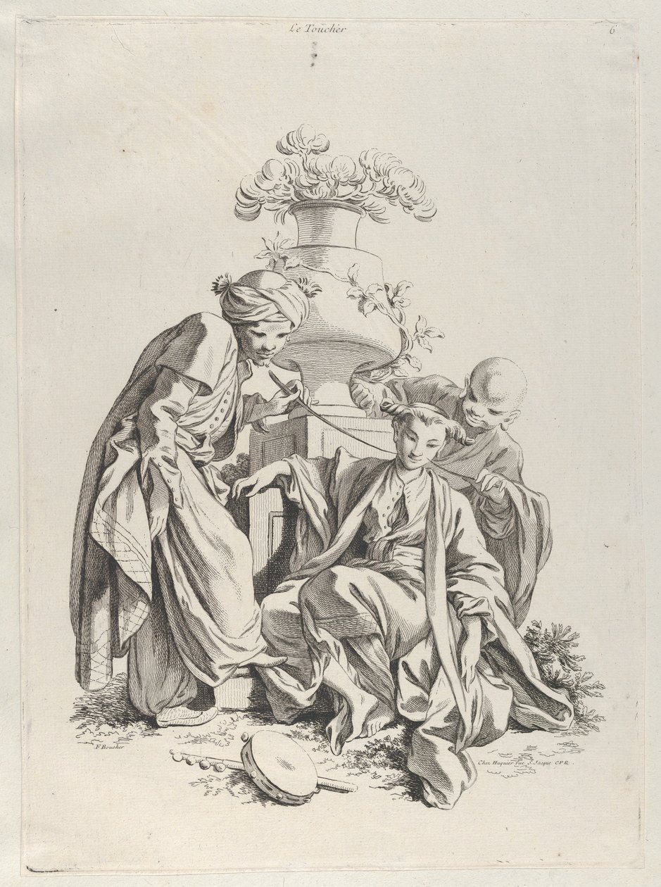 El tacto, de «Los cinco sentidos» de François Boucher