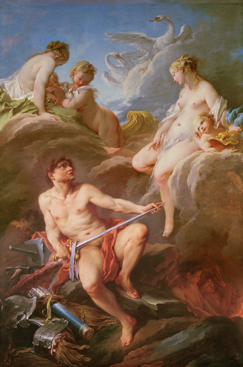 Venus pidiendo a Vulcano la armadura de Eneas de François Boucher
