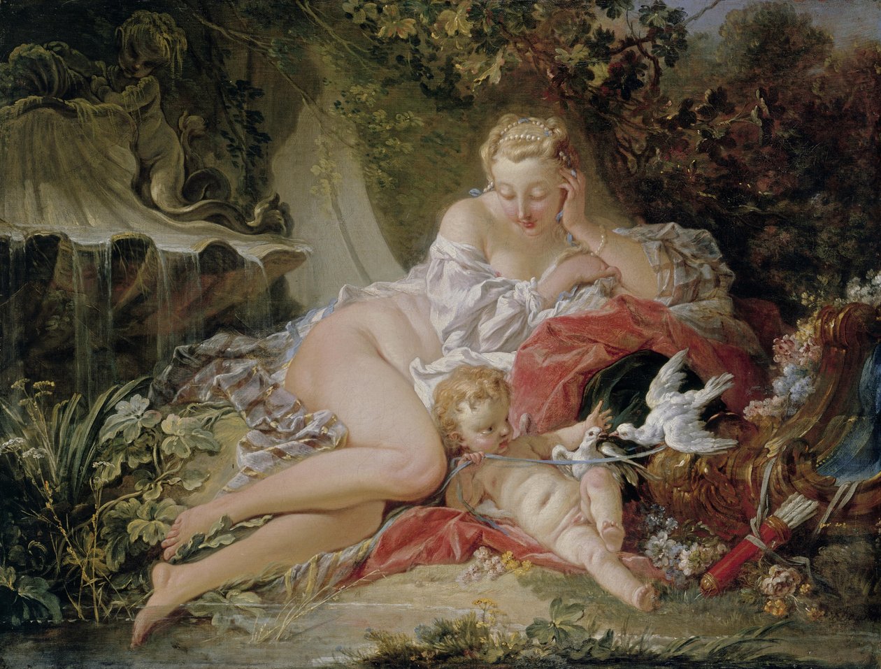Venus y Cupido de François Boucher