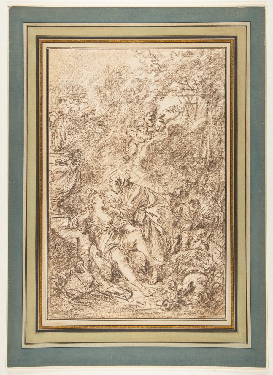 Vertumno y Pomona de François Boucher