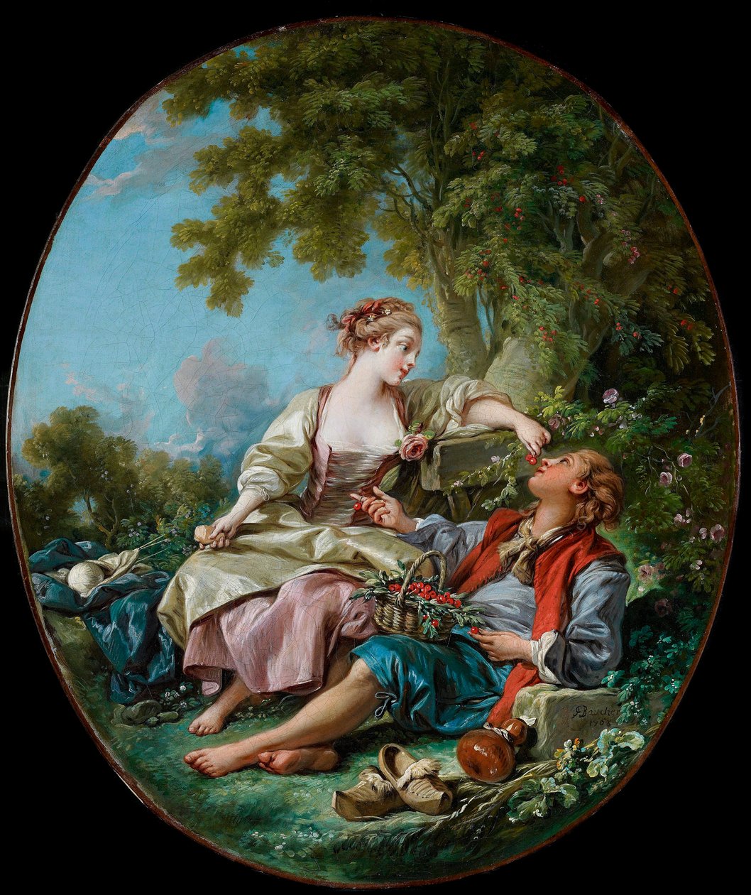 Pintura "" los zuecos "" de Francois Boucher (1703-1770) 1768 Galería de arte de Ontario, Toronto de François Boucher