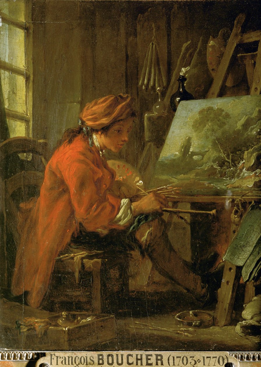 François Boucher, autorretrato ... de Francois Bouchot