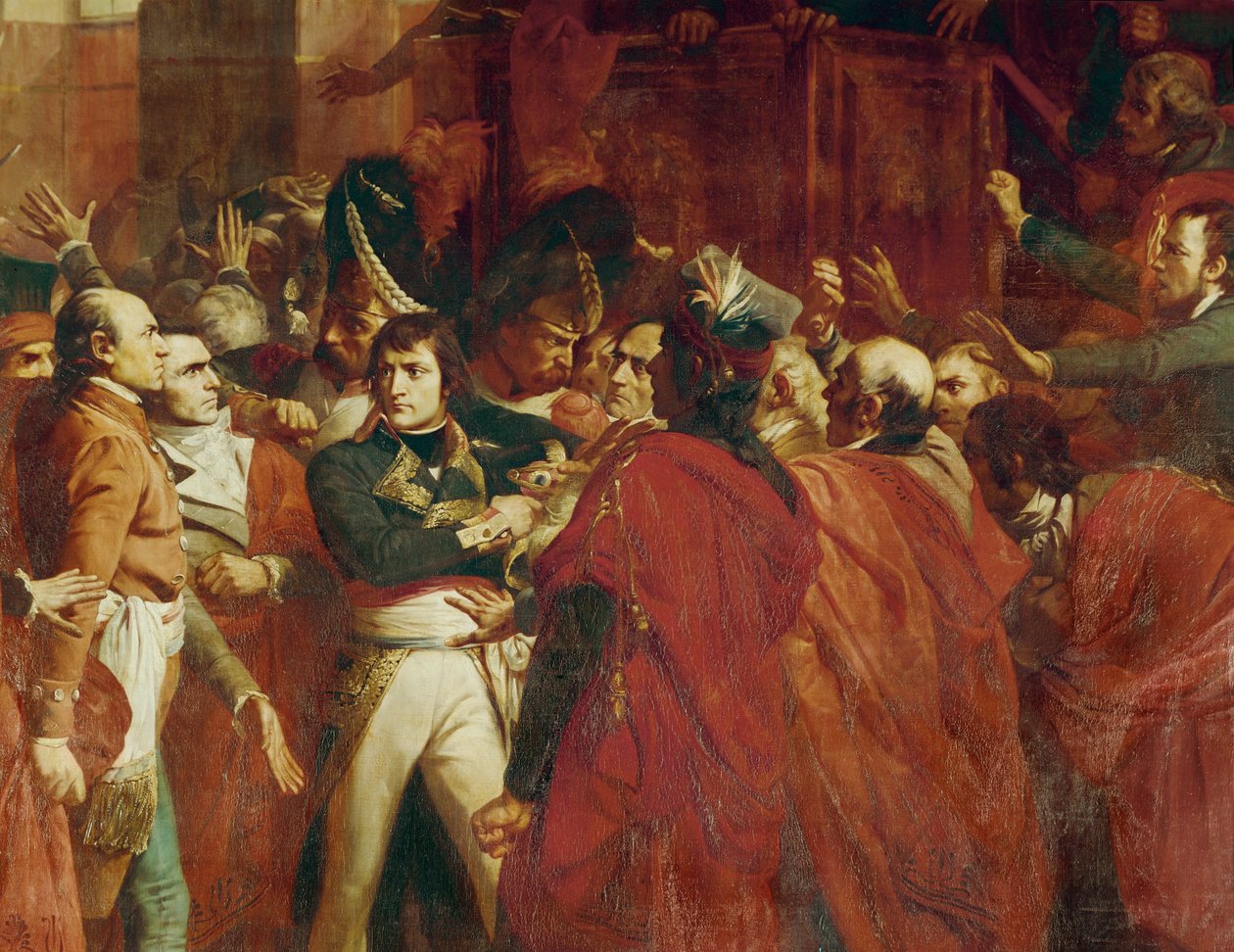 El General Bonaparte en el Conseil des Cinq-cents en St ... de Francois Bouchot