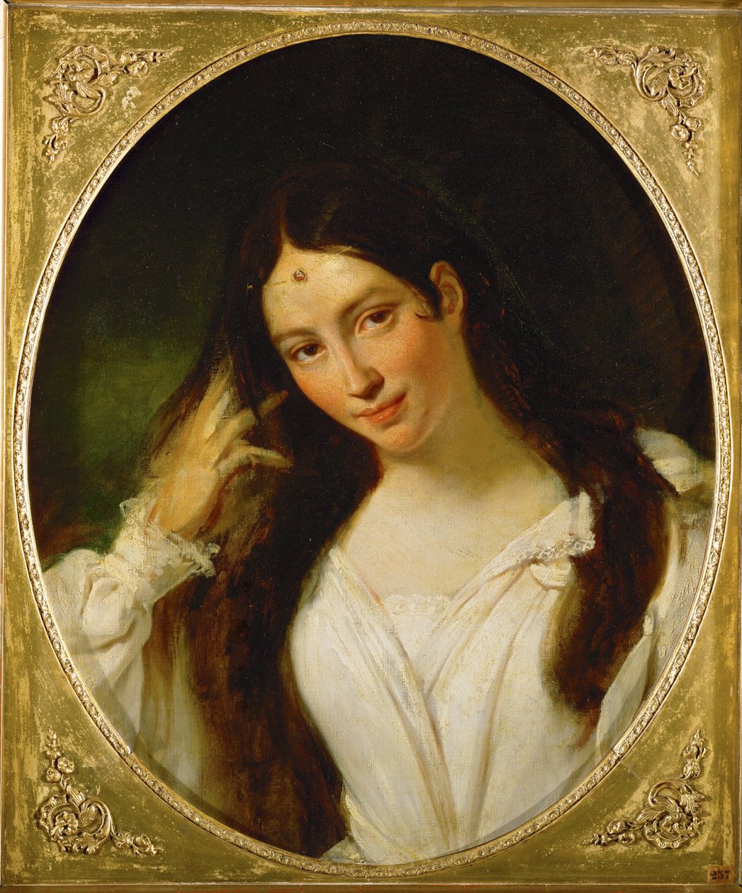 La Malibran en Desdemone - The singer Maria de la Felicidad Garcia, called Malibran, as Desdemona … de Francois Bouchot