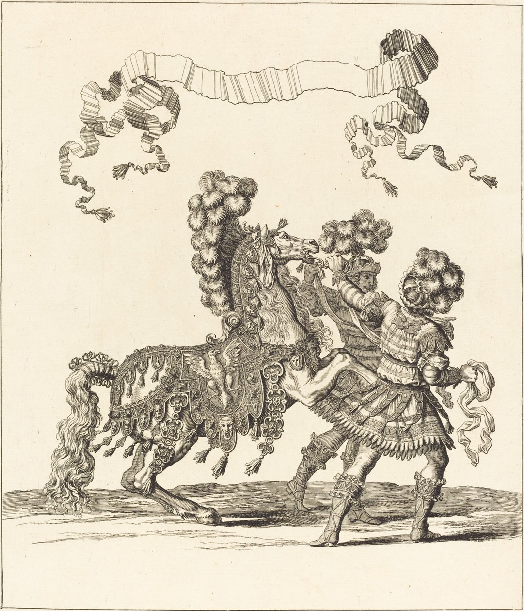 Caballo de mano y palafreneros romanos de Francois Chauveau